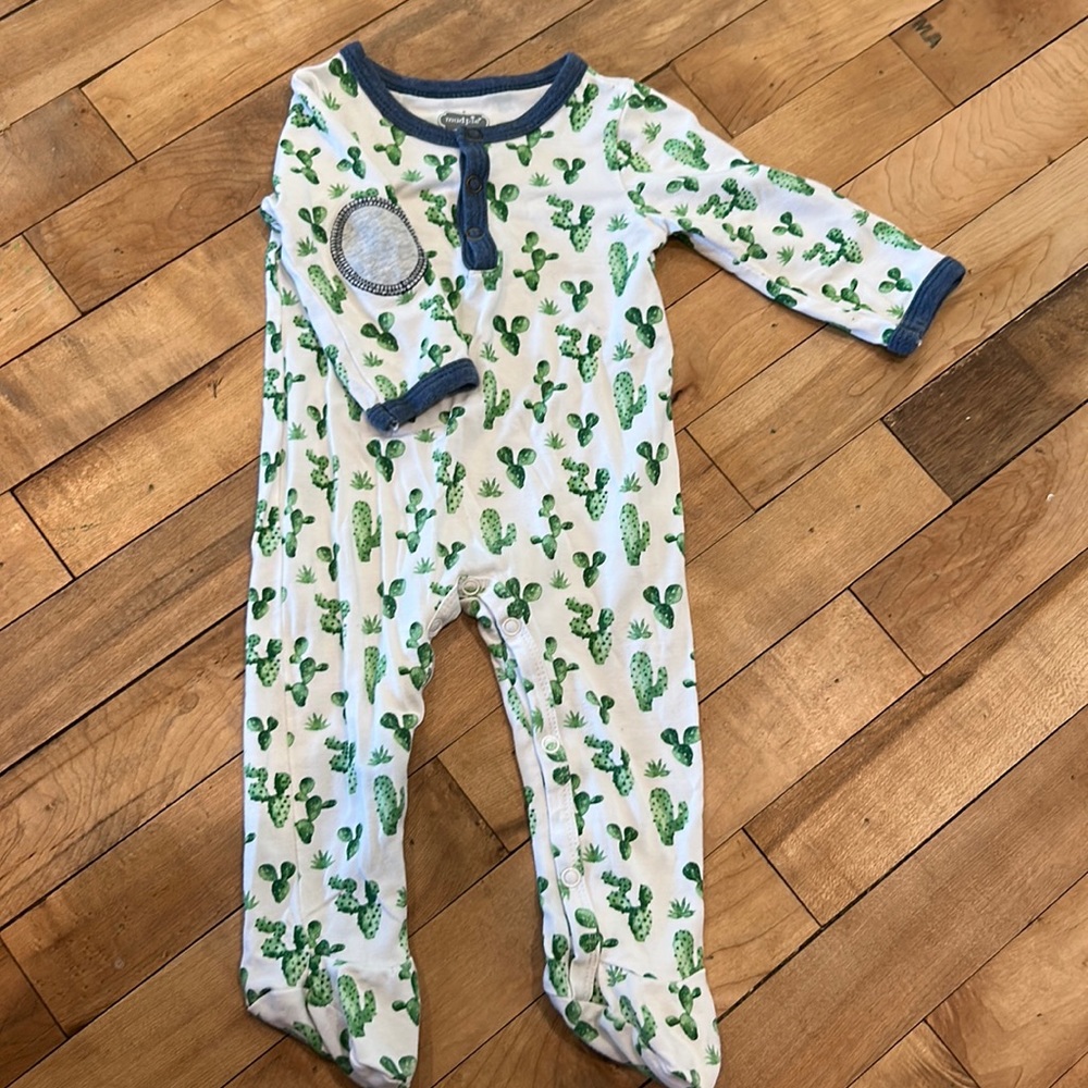 Viscose Bamboo MudPie 3-6 cactus footie
